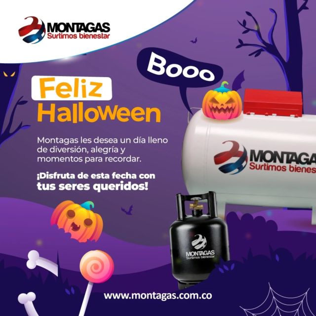 ¡Montagas les desea a todos sus usuarios 👨‍👩‍👧‍👦 un feliz día de halloween! 🎃. Una fecha para compartir y disfrutar.