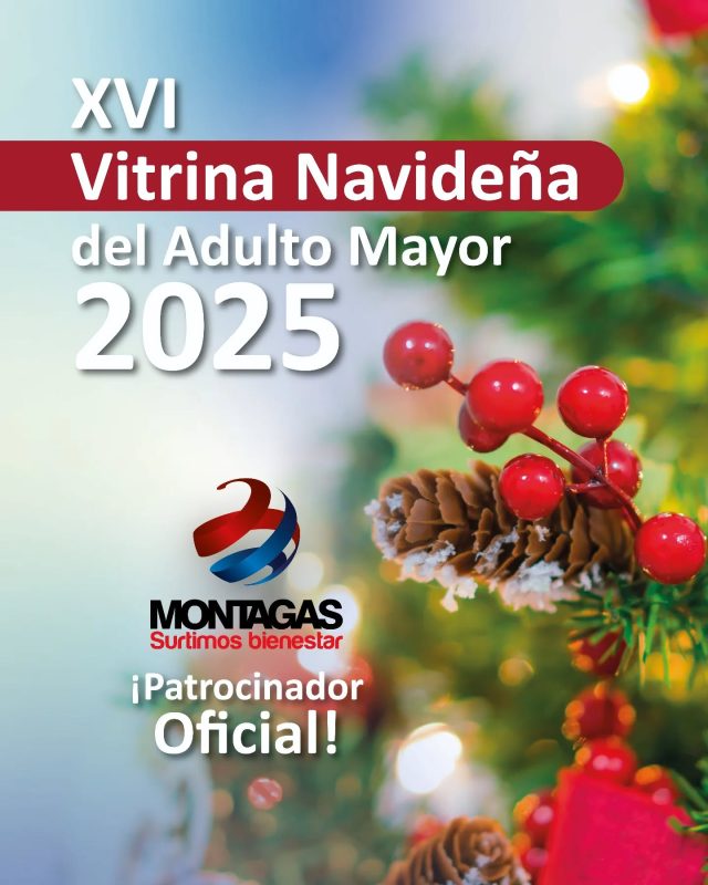 ❤️💙🖤 Como cada año, Montagas apoya la XVI Vitrina 🎄 Navideña del Adulto Mayor. 🎅🏼
Te esperamos desde 🗓️ hoy hasta el 9 de noviembre en el 📍 Hotel Morasurco, con los mejores artículos, decoración y 🎁 regalos para esta Navidad.
♦️ ¡Entrada libre! ♦️
Ven, apoya el talento local 💪🏼 y vive la magia navideña 🌲 con los emprendedores 👵🏼👴🏻 de nuestra región.
➡️¡No te la pierdas!

@lavozdelpueblonoticias