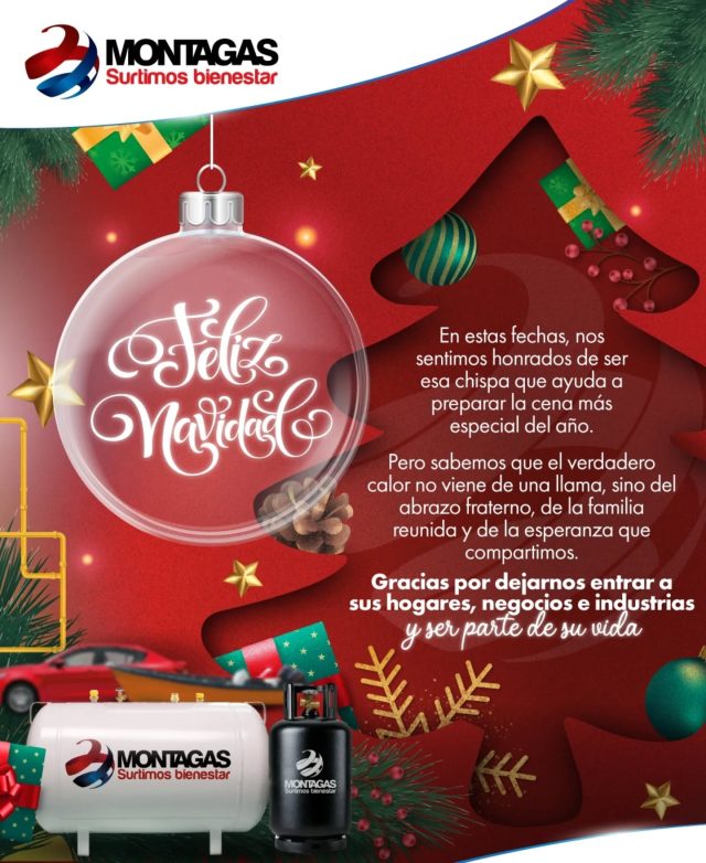 En estas fechas, nos sentimos honrados de ser esa chispa ✨ que ayuda a preparar la cena 🍲 más especial del año.
Pero sabemos que el verdadero calor no viene de una 🔥 llama, sino del abrazo 🫂 fraterno, de la familia 👨‍👩‍👦‍👦 reunida y de la esperanza que compartimos.
Gracias por dejarnos entrar a sus 🏡 hogares, 🏪 comercios e 🏭 industrias y ser parte de su vida.

#FelizNavidad #Montagas #SurtimosBienestar