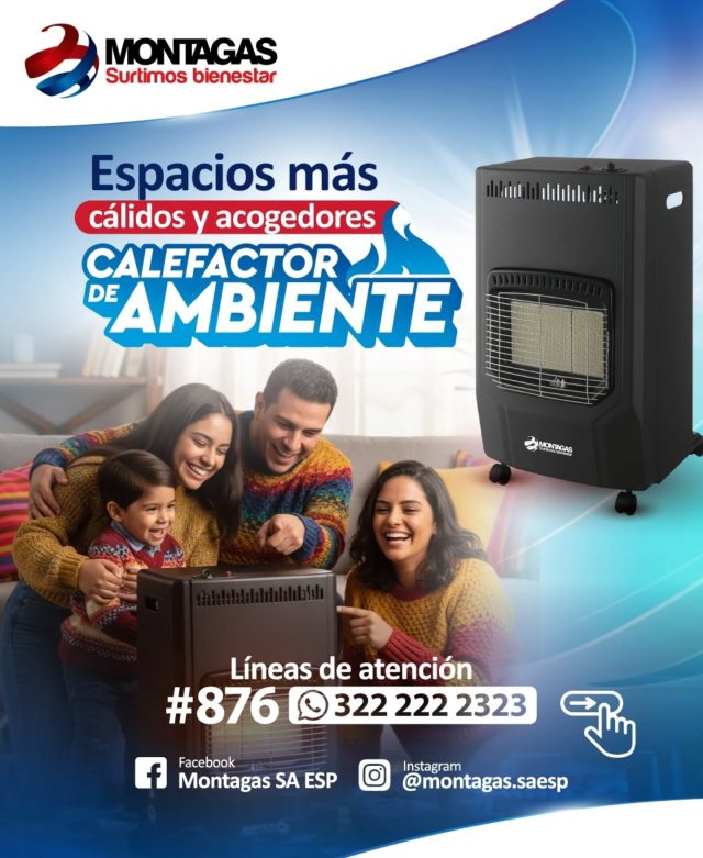 🏠 ¿Cansado de que el frío invada tu hogar?
¡Dale la bienvenida al calor instantáneo! 🔥 Con nuestro Calefactor de Ambiente a GLP, transformar tu sala o habitación en un refugio acogedor es más fácil (y económico) que nunca.

✅Ventajas:
💰 Ahorro real: Más económico que la calefacción eléctrica.
⚡ Calor al instante: Sin esperas, bienestar inmediato.
🔄 Portátil: Pequeño, liviano y facil de transportar.
🎛️ Control total: 3 niveles de potencia para tu comodidad.
🛡️ Garantía: 2 años de respaldo Montagas.

⚡ ¡PÍDELO AHORA MISMO!

#Montagas #CalorDeHogar #AhorroEnergético #CalefacciónGLP #BienestarEnCasa