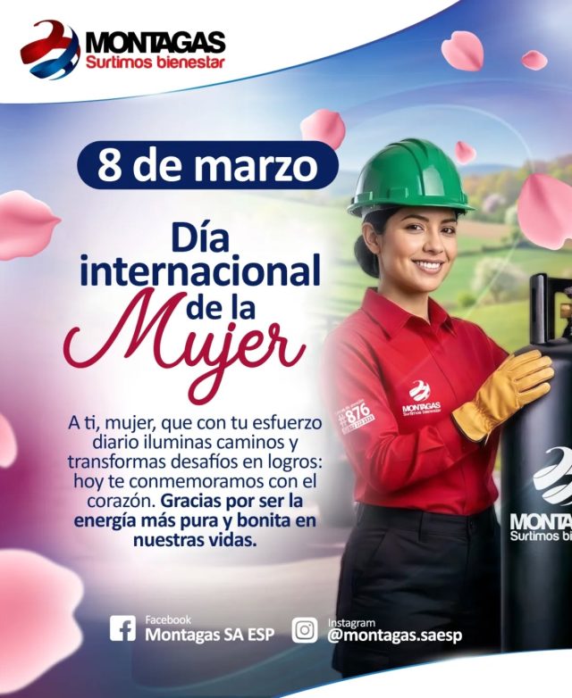 ¡Hoy y todos los días, celebramos la fuerza que mueve el mundo! 💪✨
En Montagas, surtimos bienestar, y reconocemos que la energía más poserosa proviene del esfuerzo diario de todas las mujeres. 👩‍🏭💖 Son ustedes quienes, con su pasión y dedicación, transforman desafíos en logros y construyen un futuro mejor. 🌸
Gracias por ser el motor de sus familias y comunidades. ¡Feliz Día Internacional de la Mujer! 🌷🌟
#DíaInternacionalDeLaMujer #8M #MujerMontagas #SurtimosBienestar #Montagas
