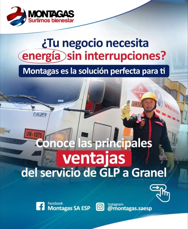 ​¿Tu negocio necesita energía sin pausas? ⚡️🏭 Con Montagas, el servicio de GLP a Granel es la solución.

​✅ Suministro continuo para que nunca te detengas.

✅ Tanques a tu medida según tu consumo.

✅ Servicio técnico experto y atención personalizada.

​¡Maximiza tu rentabilidad hoy mismo! 💰🔥

​📱 #876 | 💬 322 222 2323

​#Montagas #GLP #Pasto #Energía ✨💪