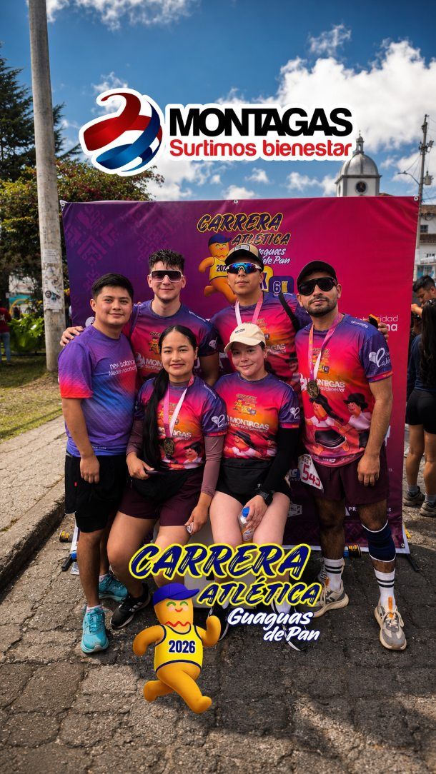 ¡Hoy se corrió con el corazón en Obonuco, Jongovito y Gualmatán! 🏃‍♂️💨⛰️

Nos pusimos la camiseta y lo dimos todo en la Carrera Atlética Guaguas de Pan 🏆 @guaguasdepan

✨ Como patrocinadores oficiales, no solo apoyamos la Carrera, ¡sino que la vivimos desde adentro!

Felicitamos especialmente a nuestros 9 colaboradores de Montagas que se le midieron al reto y corrieron con alma junto a más de 400 atletas de la región. 💥👏

En Montagas, creemos en el poder del deporte, la disciplina y, sobre todo, ¡en el talento de nuestra gente! 💙🔥 Gracias a todos los que hicieron de esta jornada una verdadera fiesta deportiva. 🏁🎉

#CarreraGuaguasDePan #Montagas #SurtimosBienestar #Deporte #Obonuco