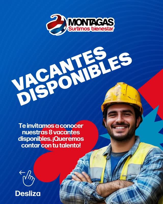 🎯 ¿En busca de trabajo?

En Montagas, creemos en el poder de las personas para transformar la energía en bienestar. Estamos expandiendo nuestro equipo y buscamos profesionales apasionados para ocupar cargos clave en varios municipios. 

Desliza 👉 para conocer las vacantes disponibles. 

Si estás listo para el desafío y cumples con los requisitos, te invitamos a postularte escaneando el código QR o a través de nuestra web :
🔗 https://montagas.com.co/trabaja-con-nosotros-2/

💬 Cuéntanos en los comentarios: ¿Cuál de estas vacantes se ajusta mejor a tu perfil?

📅 Fecha límite: 7 de agosto, 5:00 p.m.

#Montagas #TalentoHumano #Vacantes #Empleo #SurtimosBienestar