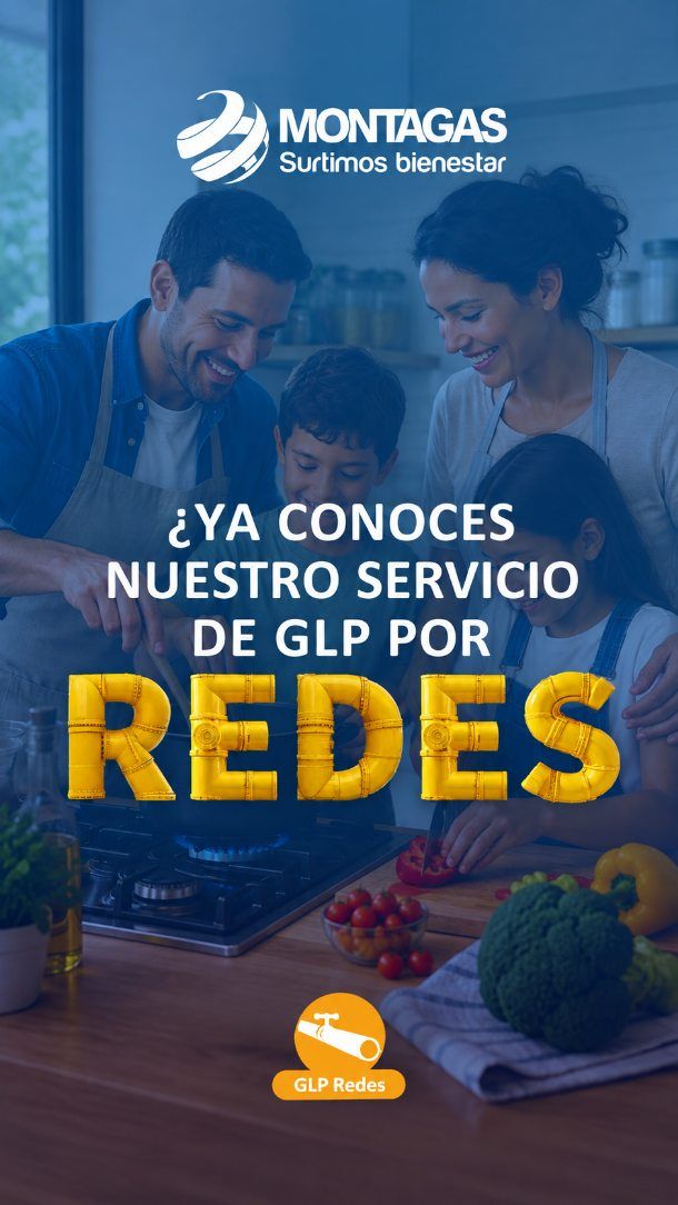 ¡Disfruta del confort del gas por tubería! 🔥🏡

Con el servicio de GLP por Redes de Montagas, cuentas con un respaldo de almacenamiento y la infraestructura ideal para garantizar un suministro ininterrumpido, seguro y continuo en tu hogar o tu negocio.

✨ Beneficios de conectarte a nuestra RED:
🎯 Pagas solo lo que consumes: Medición precisa y facturación mensual.
🛡 Seguridad y comodidad 24/7: Sin preocuparte por quedarte sin gas a mitad de una receta.
📍 Gran cobertura: ¡Ya estamos presentes en 29 municipios de Nariño!

👉🏼 ¿Quieres conectar tu hogar o proyecto a la red de GLP?

Escríbenos a nuestro WhatsApp 📲 322 222 2323 o marca desde tu celular al #876 para solicitar información o vincularte. ¡Pásate a la forma más cómoda de tener gas! ❤️💙🖤

#Montagas #SurtimosBienestar #GasDomiciliario #Nariño