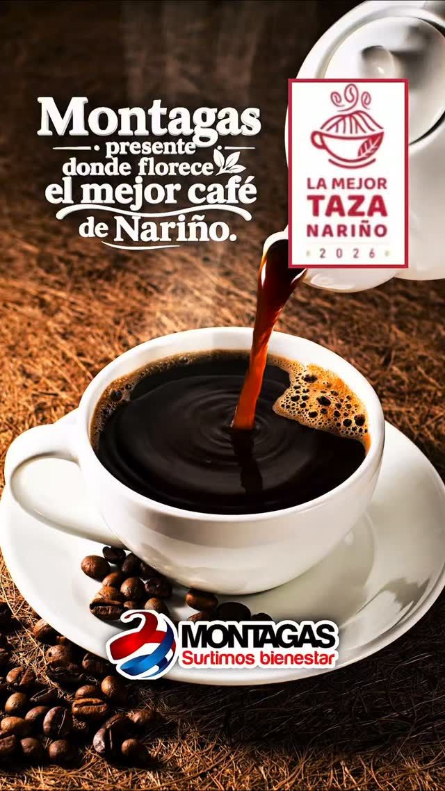☕❤️ ¡El café que sabe a Nariño! 🌱✨

En Montagas celebramos lo nuestro, apoyando el talento, los sabores y las historias que nos hacen sentir orgullosos de nuestra región. 🙌🇨🇴

¡Acompañamos el lanzamiento de La Mejor Taza Nariño 2026!

👉 Dale play, comparte y cuéntanos: ¿cómo disfrutas tu café nariñense? ☕😍

#Montagas #SurtimosBienestar #CaféDeNariño #OrgulloNariñense #LaMejorTazaNariño2026