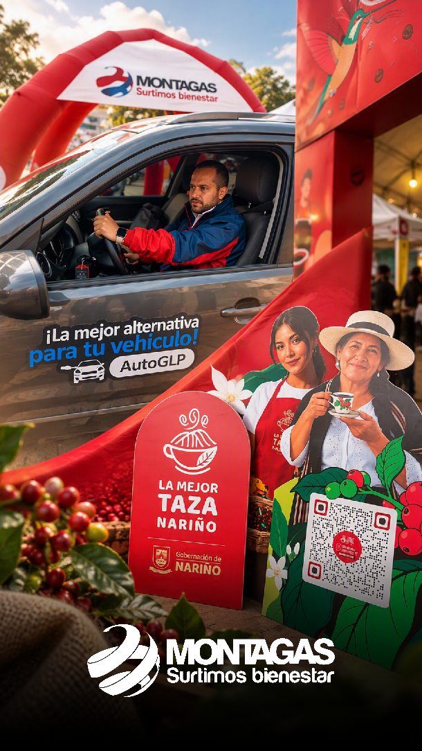 ☕🌱 El café de Nariño tiene mucho que contar… y nosotros también.

Estamos presentes en La Mejor Taza Nariño 2026, acompañando el talento, la tradición y la energía que mueven nuestra región. ❤️💙

Porque donde hay desarrollo, Montagas está presente. 🙌
👉 No olvides visitarnos junto a la entrada principal del Centro de Eventos Andino. 

#Montagas #LaMejorTazaNariño2026 #CaféDeNariño #SurtimosBienestar
